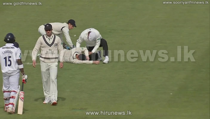 Freak hit of ball rules Adam Voges out of game 