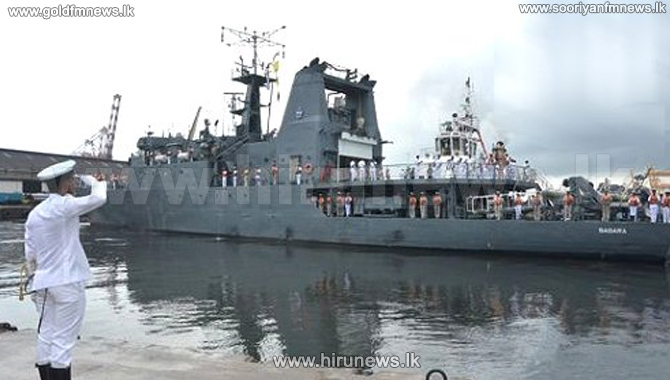 SL+Naval+ship+Sagara+in+Maldives