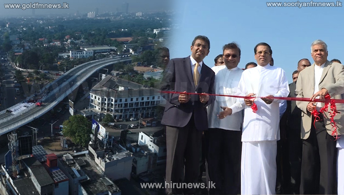 Rajagiriya+flyover+open+for+traffic