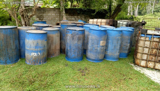 THE EXCISE DEPARTMENT RECEIVES NUMEROUS COMPLAINTS - 9,000 LITERS OF ARTIFICIAL TODDY SEIZED