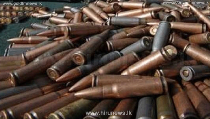 T-56 live bullets and handcuffs recovered from Kotadeniya