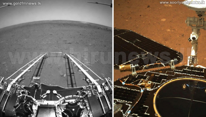 Mars Rover China releases the first images taken by its Mars rover (Photos) - Hiru ...