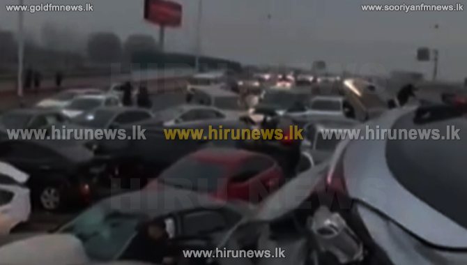 Over 100 cars collide on icy China expressway, several people injured (Video)
