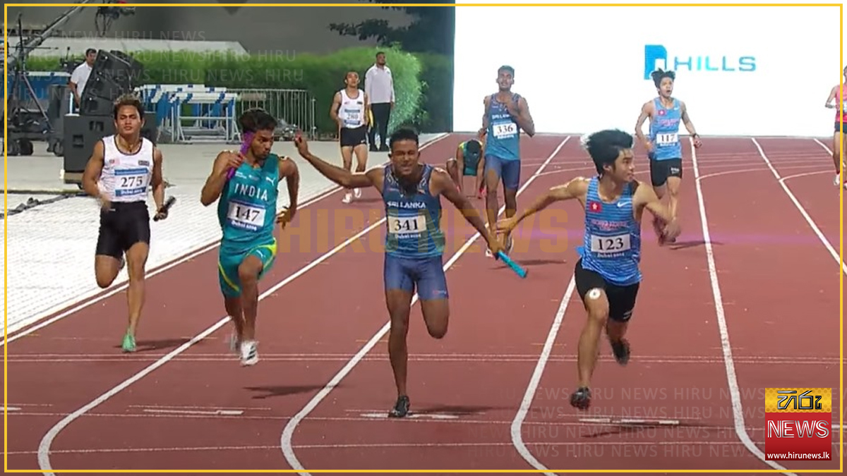 Sri Lanka won silver & two bronze medals in the relay events