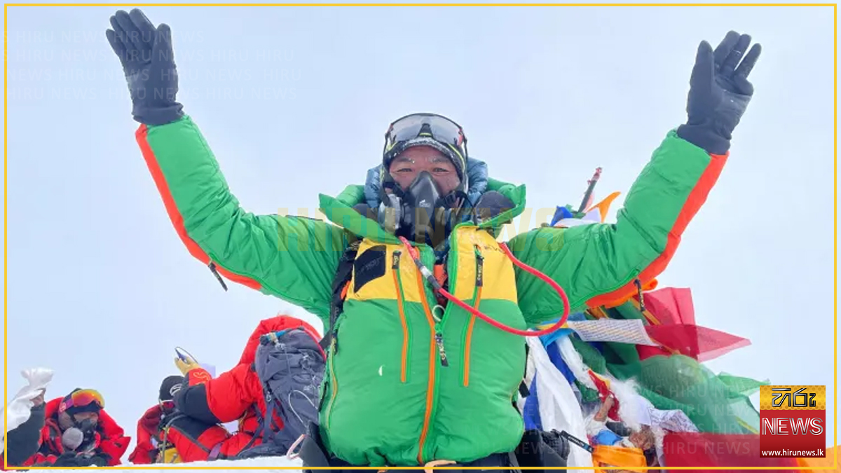 Nepal’s ‘Everest Man’ beats record by climbing summit for 29th time