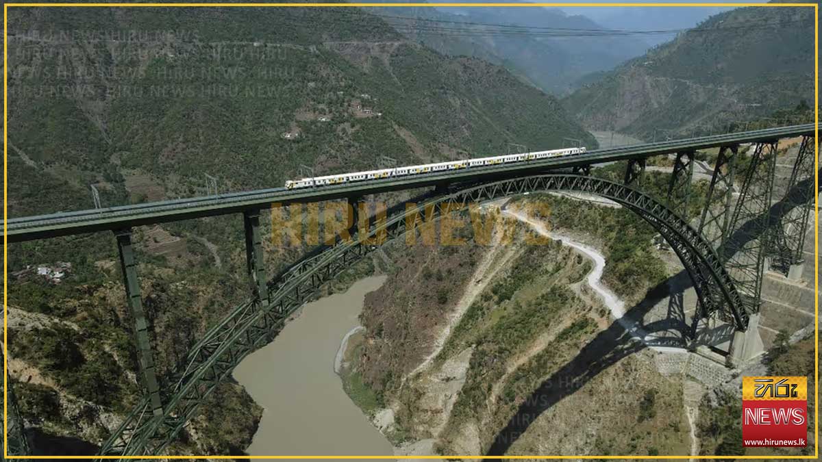 INDIA+OPENS+WORLD%27S+HIGHEST+SINGLE-ARCH+RAILWAY+BRIDGE+IN+KASHMIR