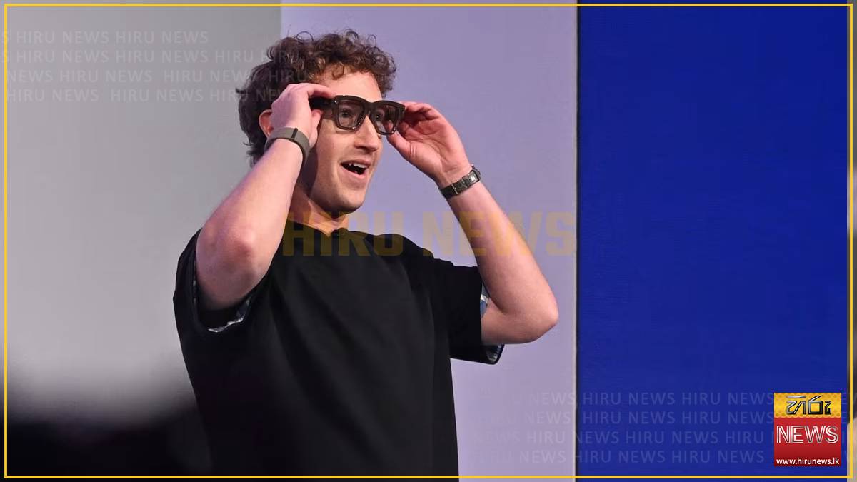 MARK ZUCKERBERG UNVEILS META’S NEWEST AI-POWERED SMART GLASSES - Hiru ...