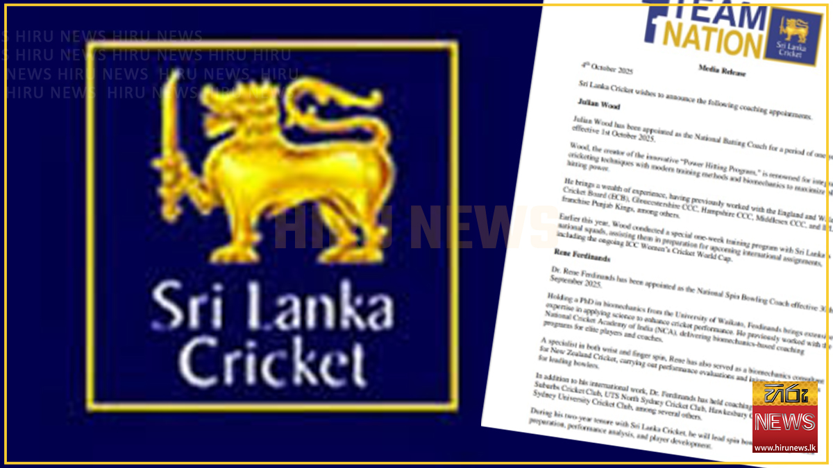 Sri+Lanka+Cricket+appoints+national+batting+and+spin+bowling+coaches