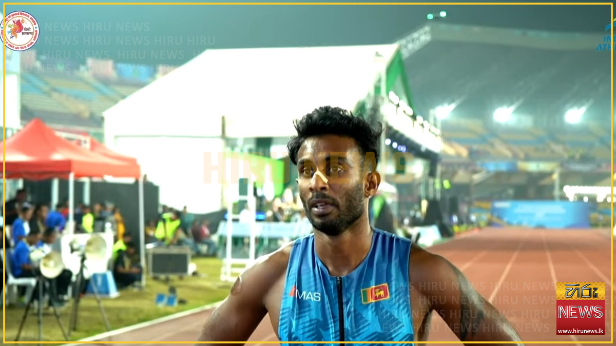 Gold for Kalinga Kumarage at South Asian Athletics Championship