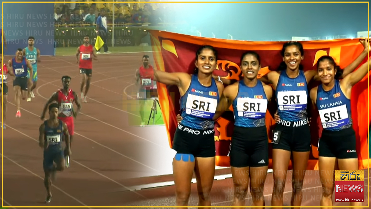 Double Gold for Sri Lanka in 4x100m Relays at South Asian Athletics Championship
