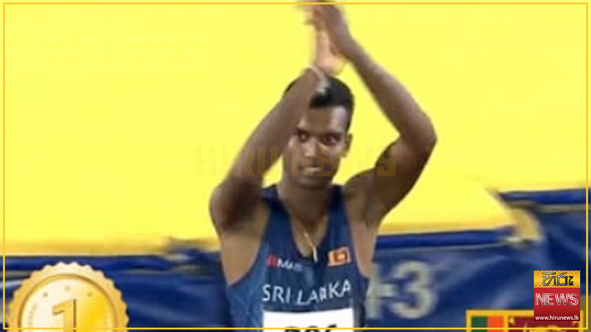 Tharindu Dasun wins Gold at South Asian Athletics Championship 2025