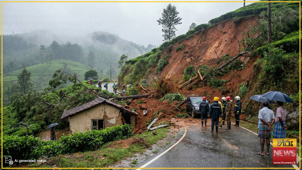 නුවරඑළිය, පුණ්ඩළුඔය ප්‍රදේශයේ දැවැන්ත නාය යෑමක් - Hiru News - Srilanka ...