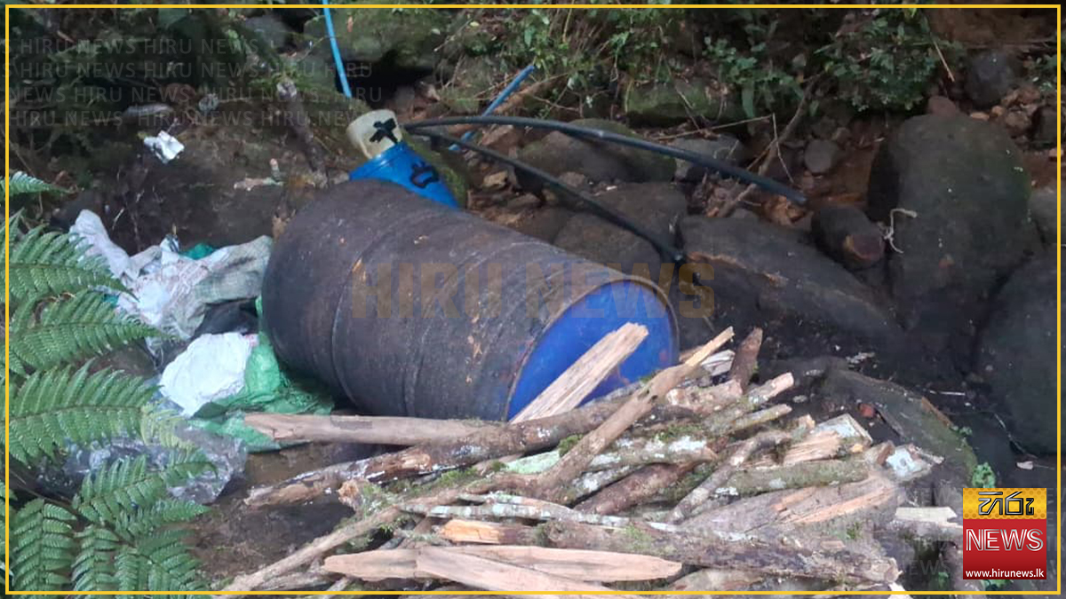 Maskeliya Police raid illicit distillery