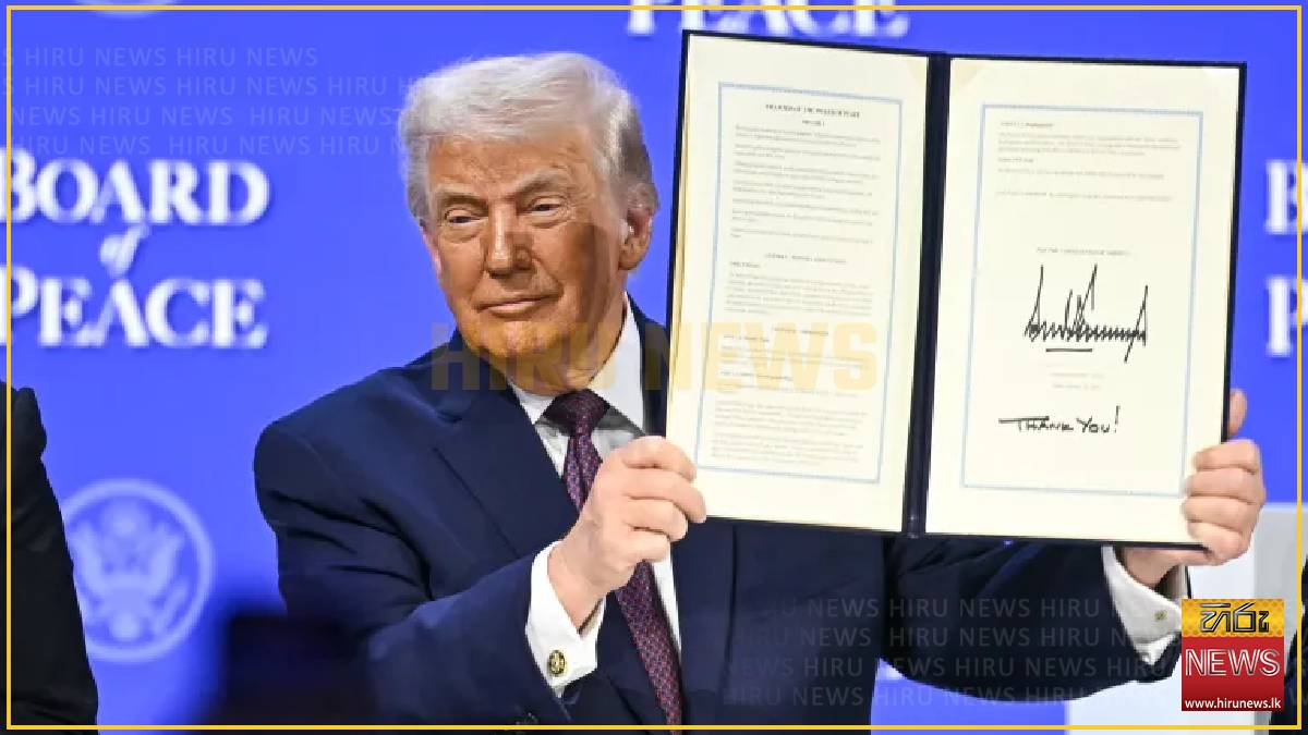 Trump launches Board of Peace 