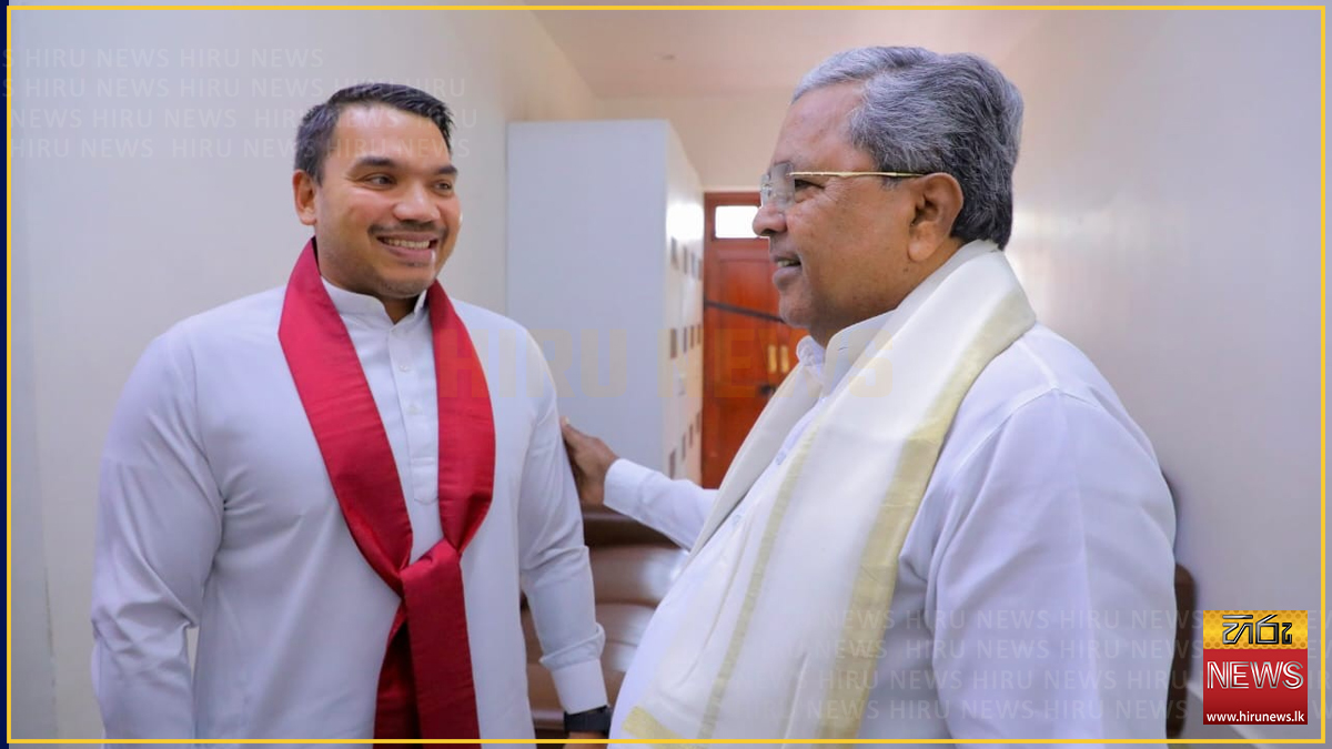 Namal meets Karnataka Chief Minister