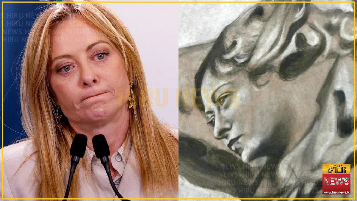 Painting of angel restored to look like Italian PM