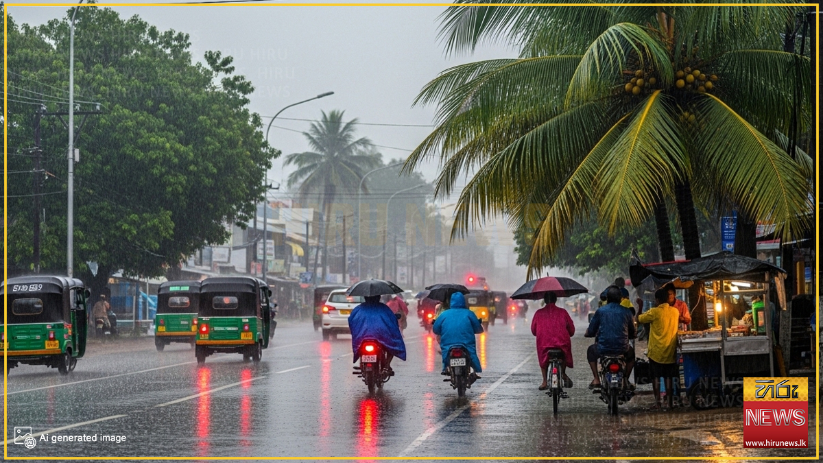 ප්‍රදේශ රැසකට අදත් වැසි - Hiru News - Srilanka's Number One News Portal ...
