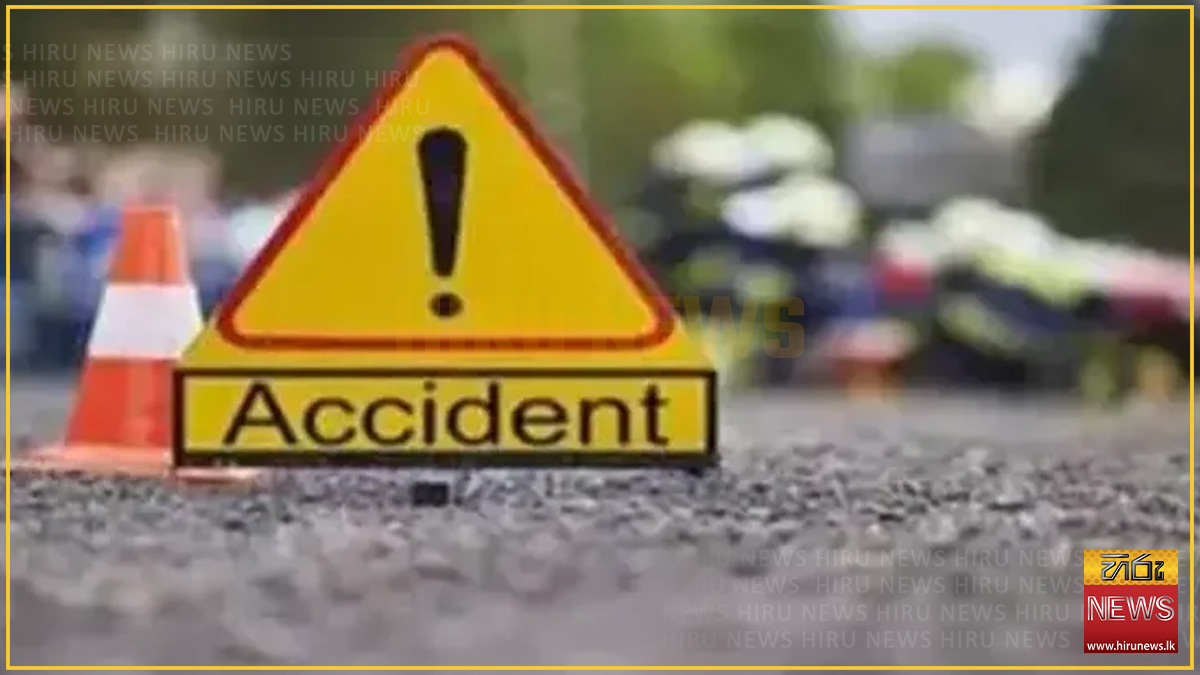 Two+hospitalised+in+lorry-container+crash+in+Minneriya