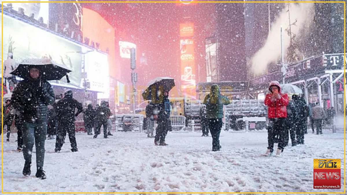 US flight cancelled as storm hits east coast - Gold FM News - Srilanka ...