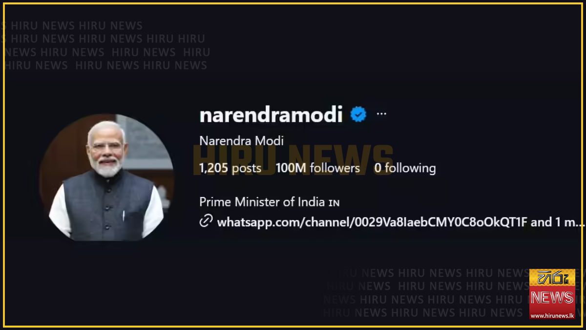 Modi Da Number Modi becomes first leader to cross this milestone - Hiru News ...