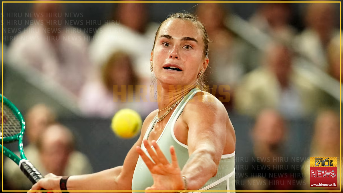 Aryna Sabalenka improves to 25-1; advances to 4th round in Madrid