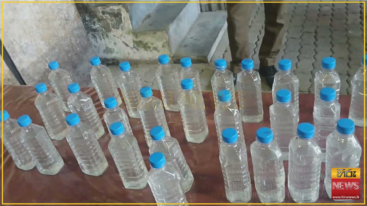   Illegal liquor hidden in water bottles busted in Mahara raid