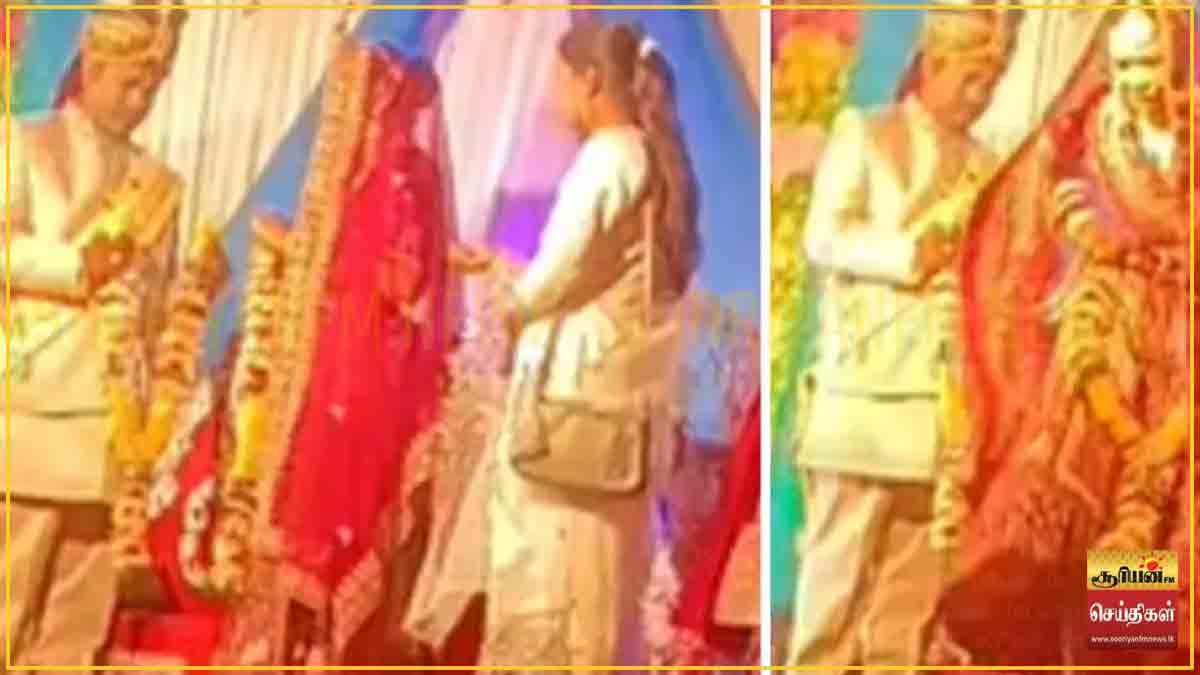 மணமேடையில் மணப்பெண் செய்த அதிரடி காரியம்: காதலன் கழுத்தில் மாலை விழுந்ததால் நின்ற திருமணம்!