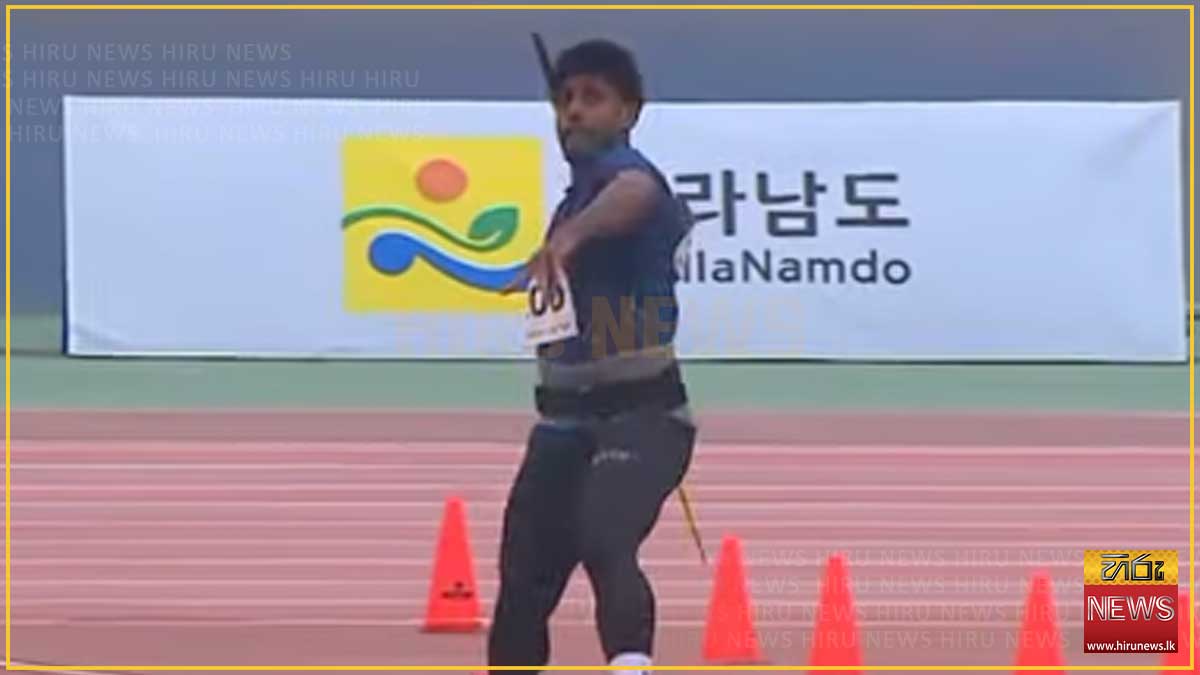 ආසියානු විසිකිරීමේ ශුරතාවලිය: පිරිමි හෙල්ල විසීකිරීමේ ඉසව්වෙන් සුමේධ රණසිංහට රිදී පදක්කමක්