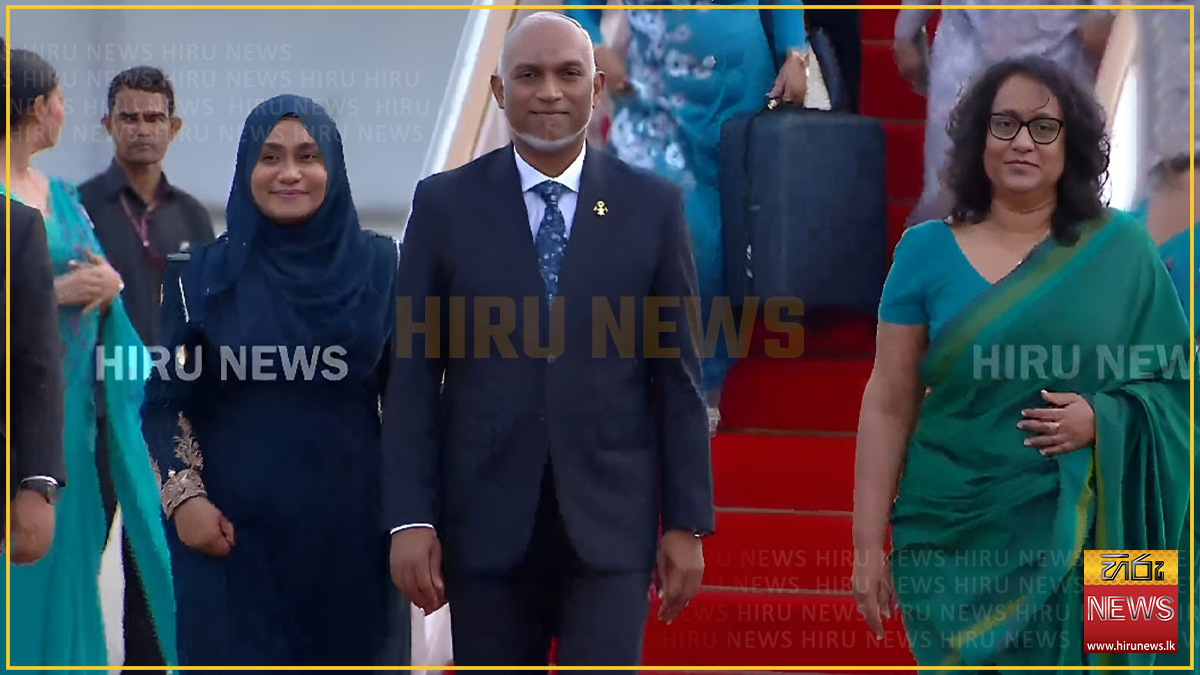 මාලදිවයින් ජනපතිවරයා දිවයිනට පැමිණෙයි