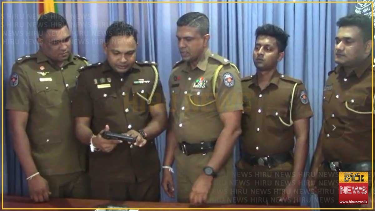 සංවිධානාත්මක අපරාධයකට සැරසුණු තිදෙනෙක් විදෙස් පිස්තෝලයක් සහ උණ්ඩ සමඟ දැලේ