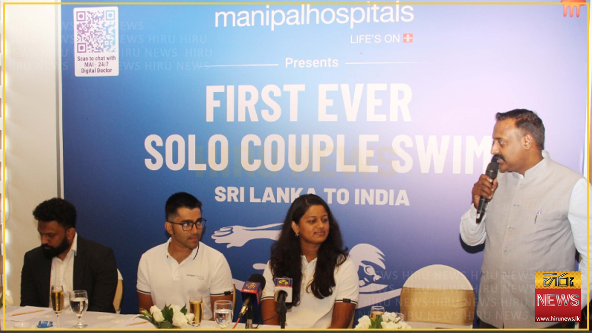 Manipal Hospitals presents historic Sri Lanka–India open water swim by a couple