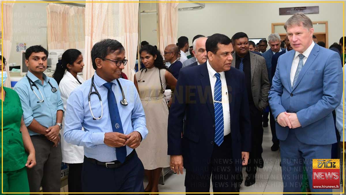 රුසියානු සෞඛ්‍ය අමාත්‍යවරයා ජාතික රෝහලේ සහ කොළඹ විශ්ව විද්‍යාලීය වෛද්‍ය පීඨයේ විශේෂ නිරීක්ෂණයක