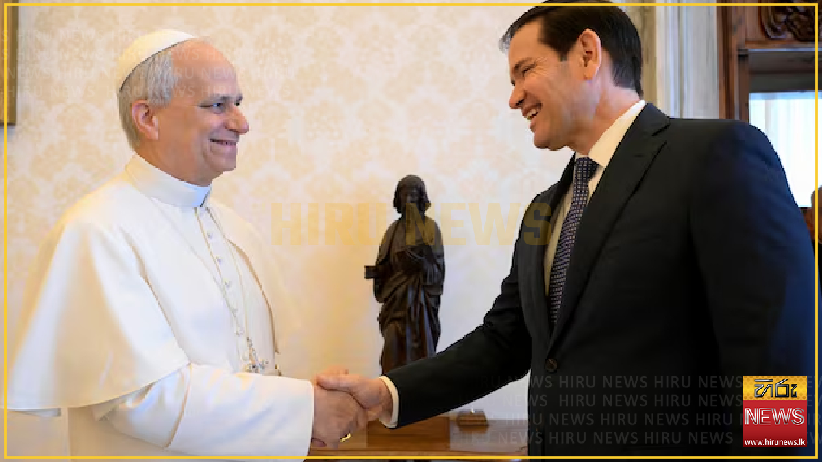 Rubio to meet Pope Leo for direct talks