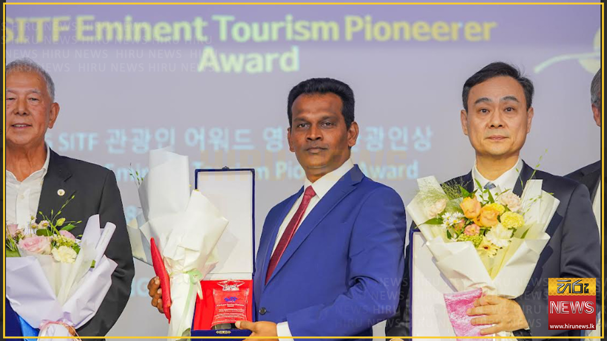 Minister Prof. Ranasinghe recognized as a ‘Key Global Personality in Tourism’ at SITF in South Korea