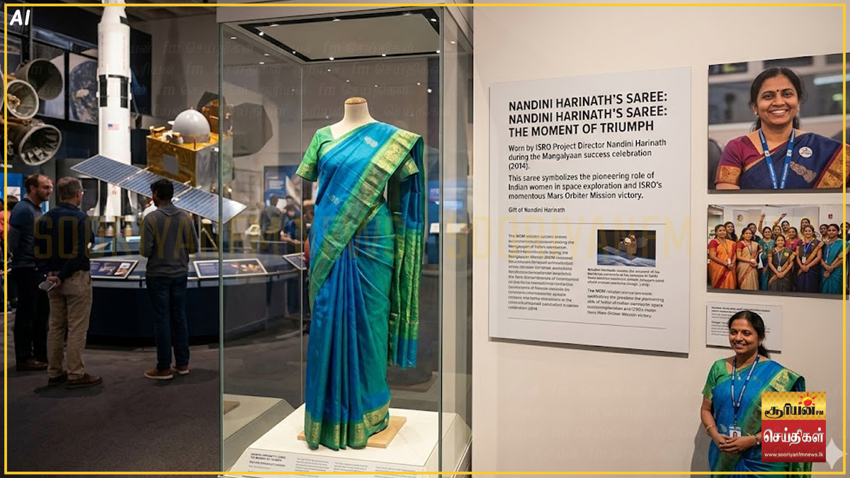 ஸ்மித்சோனியன் அருங்காட்சியகத்தில் இடம் பிடித்த இஸ்ரோ விஞ்ஞானி நந்தினி ஹரிநாத்தின் புடவை: 'விண்வெளி பெண்களின்' பெருமை மிகு கதை!