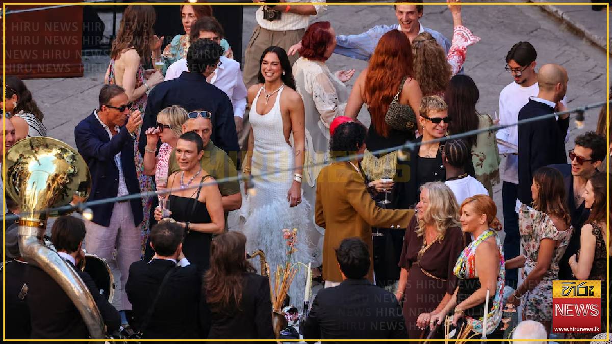 Dua Lipa and Callum Turner arrive in Sicily for wedding celebrations 