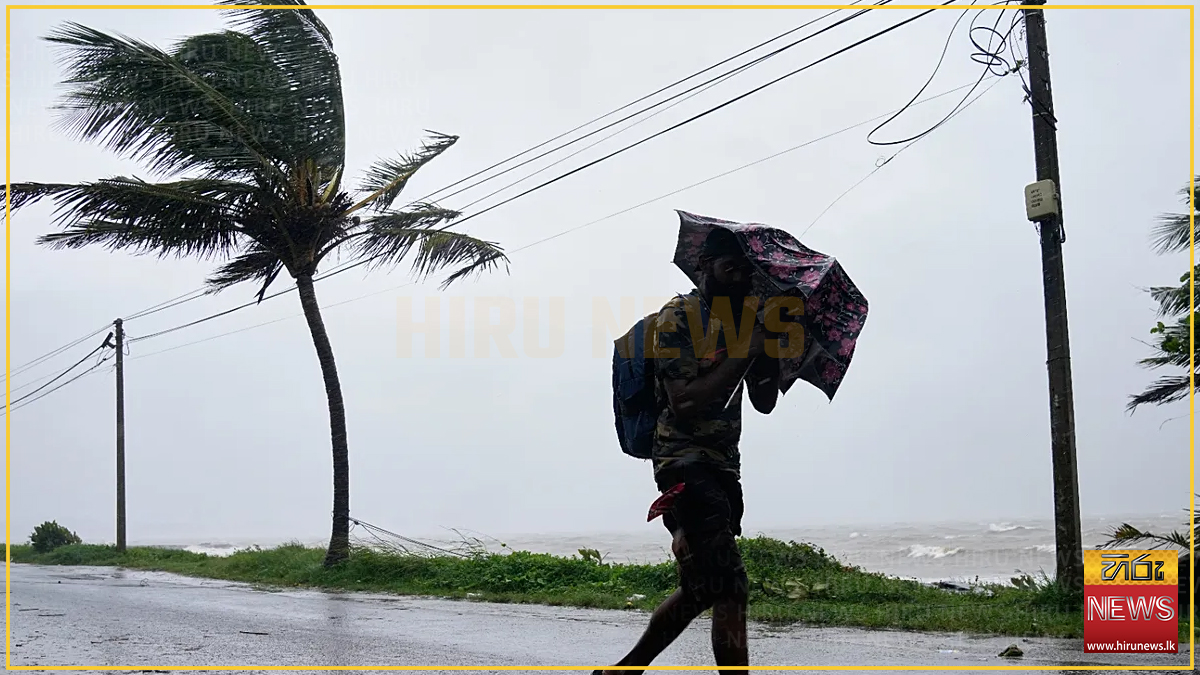 අදත් ප්‍රදේශ කිහිපයකට මි.මී. 100 ඉක්මවූ තද වැසි සහ සුළං