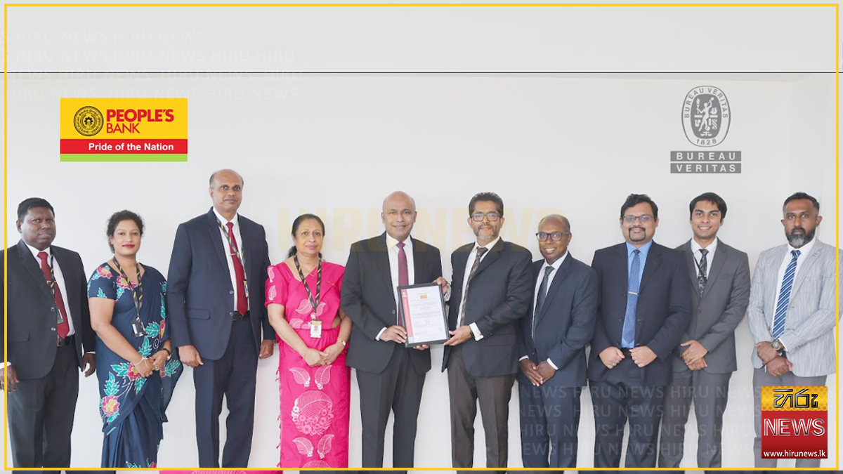People's Bank, first state-owned bank to achieve ISO 22301:2019 certification