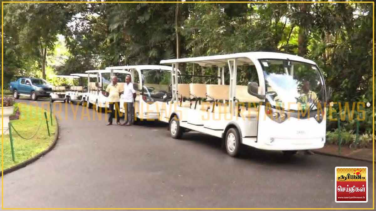 பேராதனை தாவரவியல் பூங்காவிற்கு 10 புதிய மின்சார வாகனங்கள் அறிமுகம்