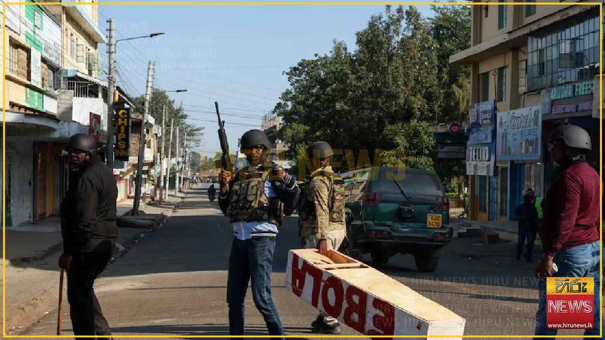 Person shot at in protest against US Ebola facility in Kenya