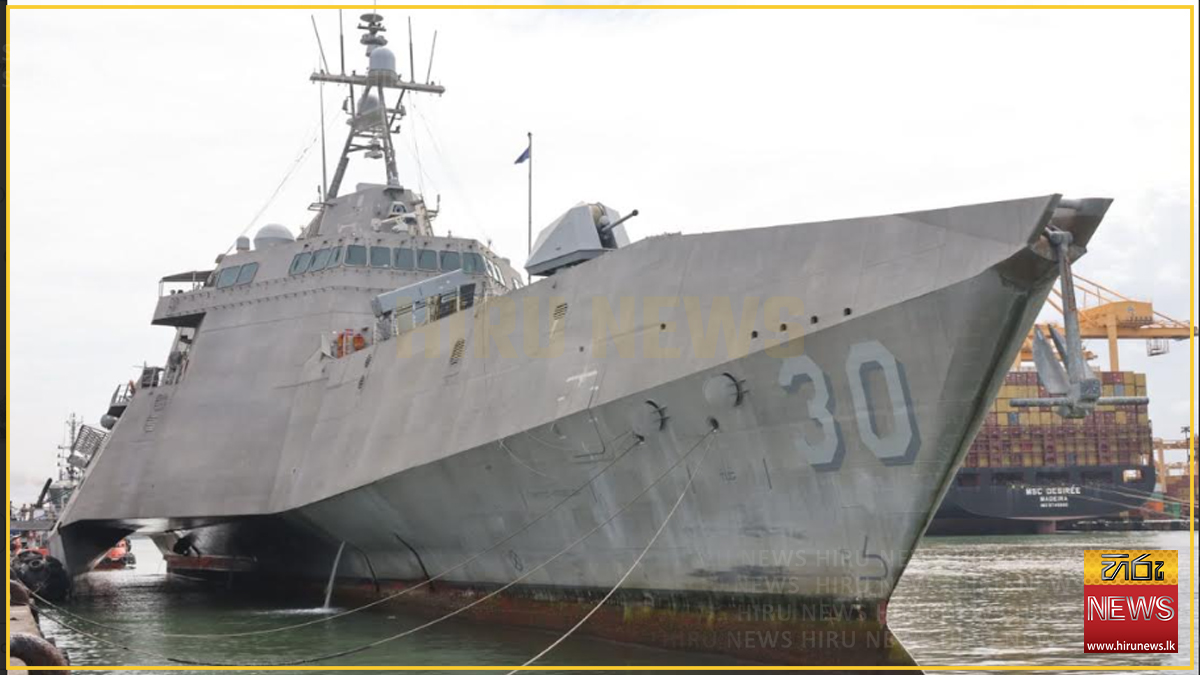 U.S. Navy Littoral Combat ship USS Canberra arrives in Colombo
