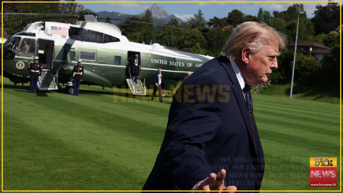 US President Trump has landed in Evian for G7 summit