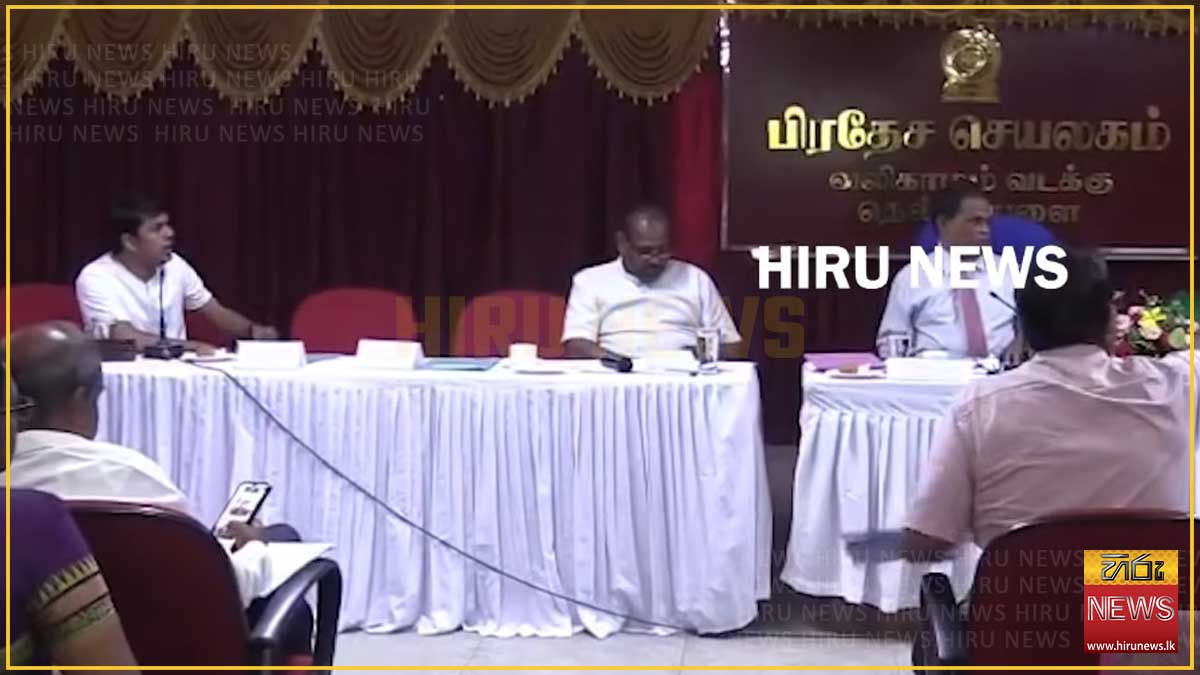 තෙල්ලිප්පලෙයි සංවර්ධන කමිටුවේදී මළ පැන්න අර්චුනාගෙන් ගජෙන්ද්‍රට තරවටු