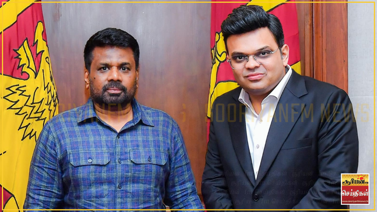  ஜனாதிபதி அனுர குமார திசாநாயக்கவை சந்தித்தார் ஐசிசி தலைவர் ஜெய் ஷா