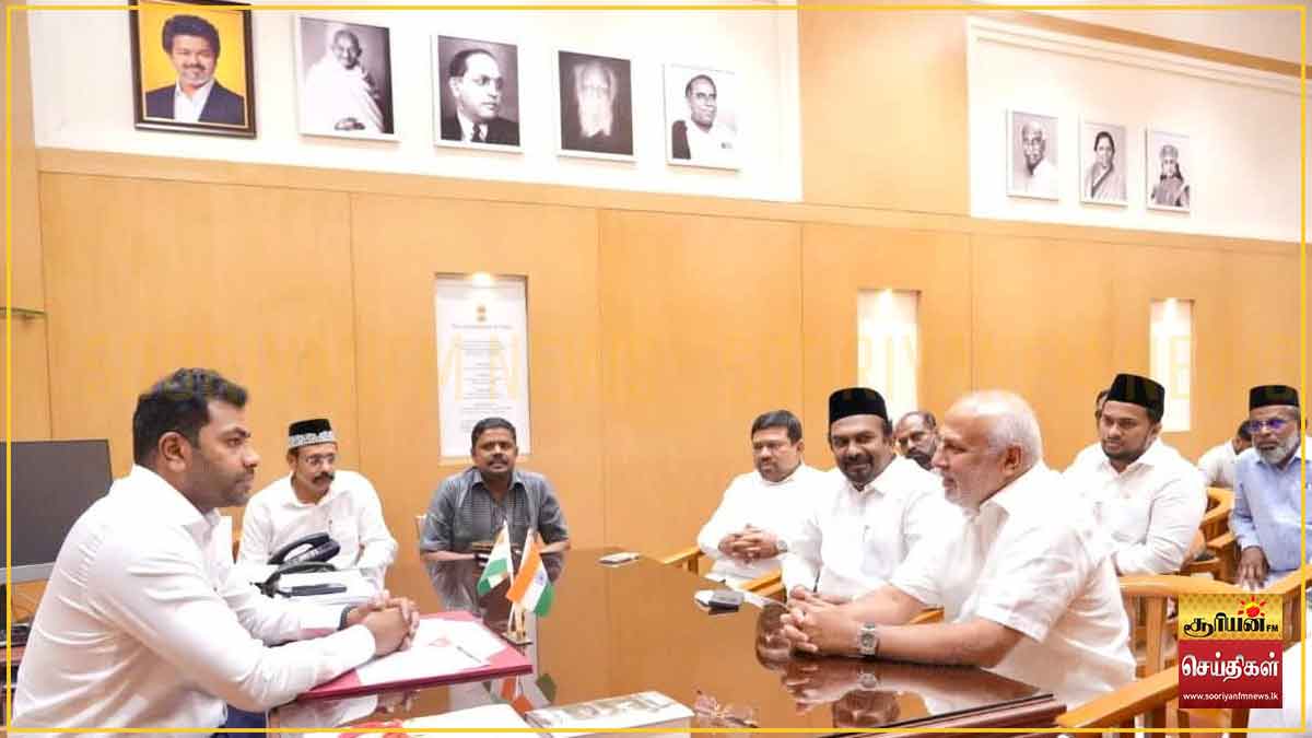 தமிழக அமைச்சர் ஆதவ் அர்ஜுனாவைச் சந்தித்தார் ரவூப் ஹக்கீம்!