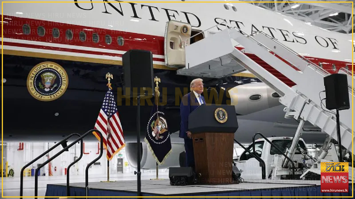 Trump unveils Qatari luxury jet for Air Force One fleet