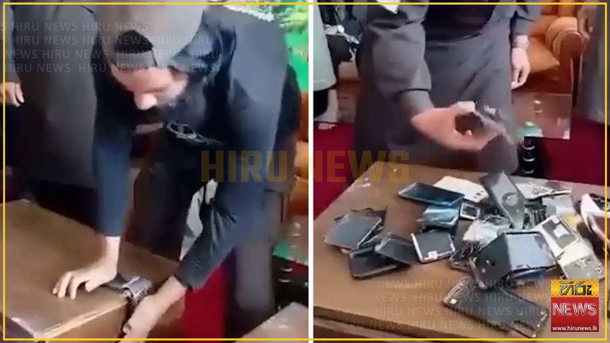 Taliban order ban on smartphones as officials shown destroying devices