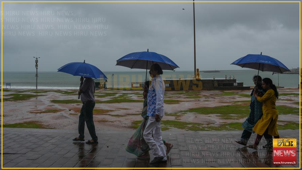 දිවයිනේ ප්‍රදේශ කිහිපයකට විටින් විට වැසි සහ තරමක තද සුළං