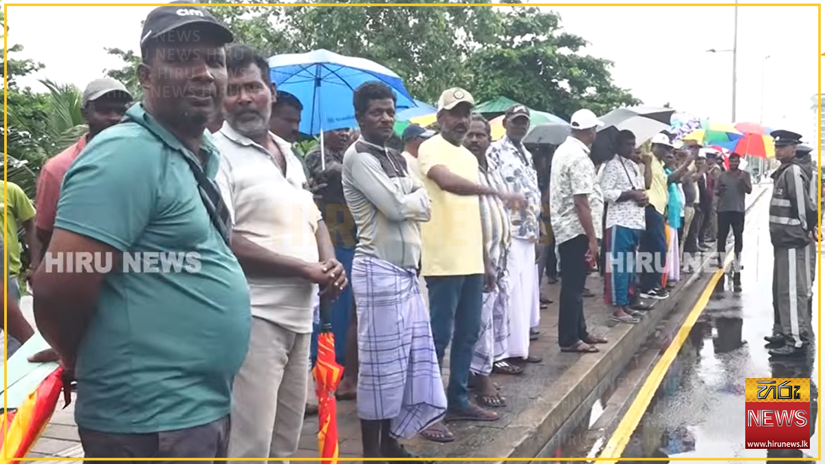 මාදැල් ධීවරයින්, ජනපති කාර්යාලය ඉදිරිපිට විරෝධතාවක
