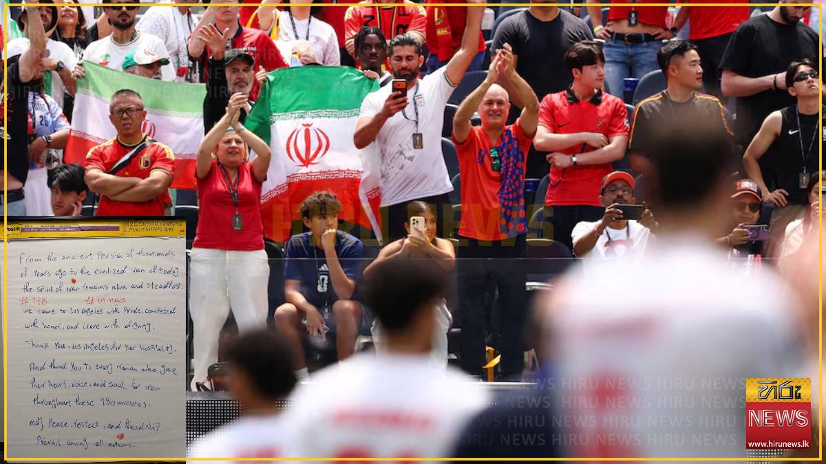 Iran leave note of thanks in LA locker room after draw with Belgium